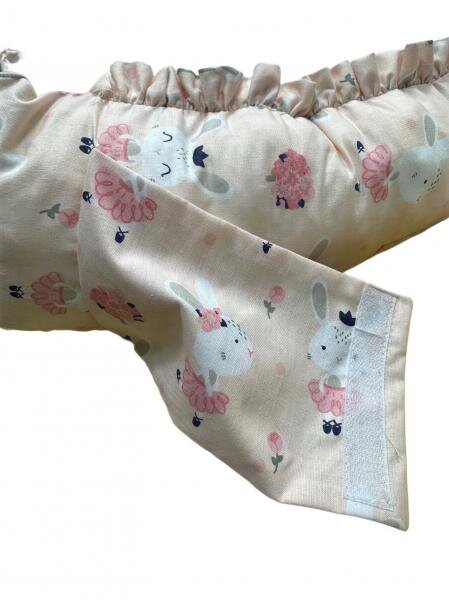 MYKIDS Baby Nest pentru bebelusi Bunny Pink