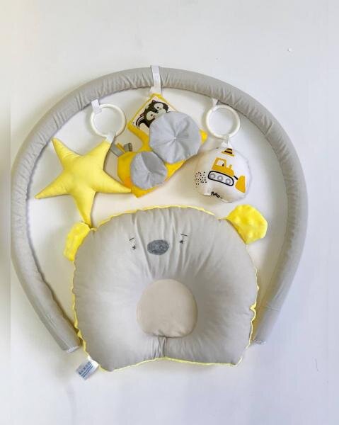 MYKIDS Babynest Plush 0119 Cars Yellow