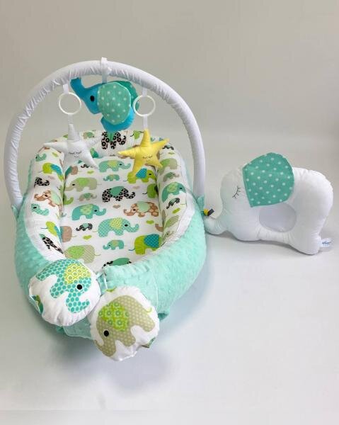 MYKIDS Babynest Plush 0154 Elephant Blue