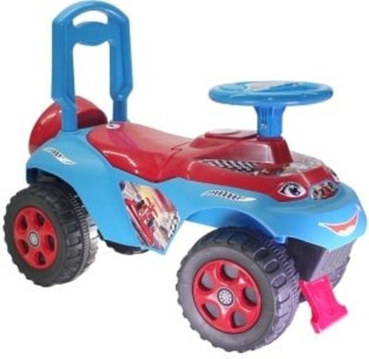 MYKIDS Masinuta fara pedale copii Ride-On Music 0142R05 Albastru Rosu cu sunete si greutate maxima admisa de 30 kg