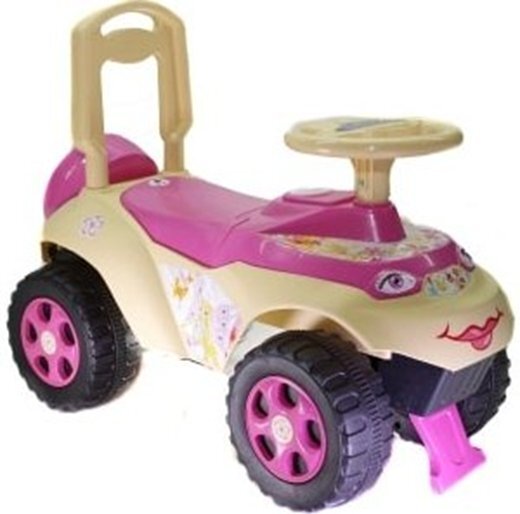 MYKIDS Masinuta fara pedale Ride-On Music 0142R12 Milk Pink cu sunete si greutate maxima admisa de 30 kg