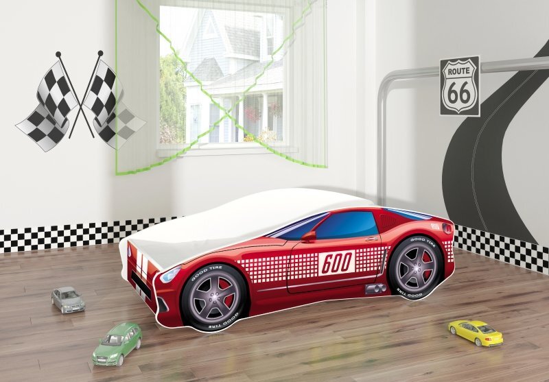 MYKIDS Pat Tineret Race Car 01 Red 160x80