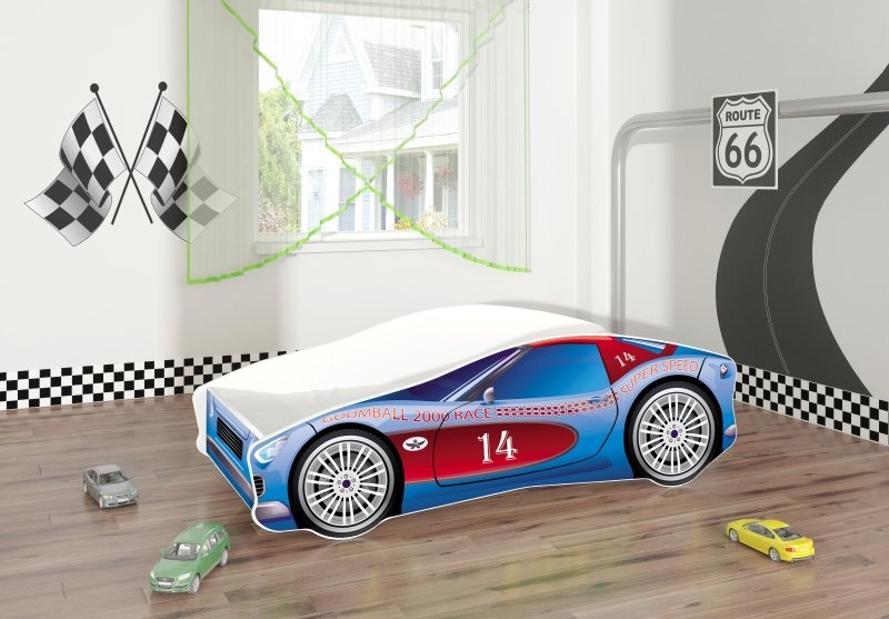 MYKIDS Pat Tineret Race Car 02 Blue 160x80