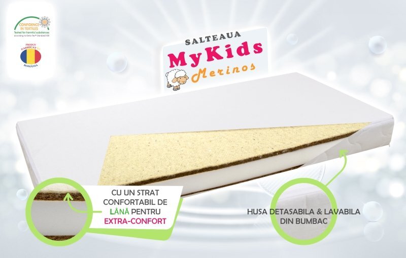 MYKIDS Saltea Fibra Cocos Merinos 120x60x11 cm