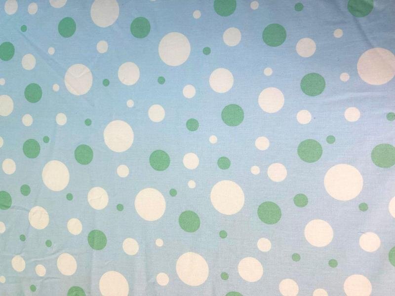 MYKIDS Saltea pliabila din spuma poliuretanica 120x60x5 cm Light Blue with Dots