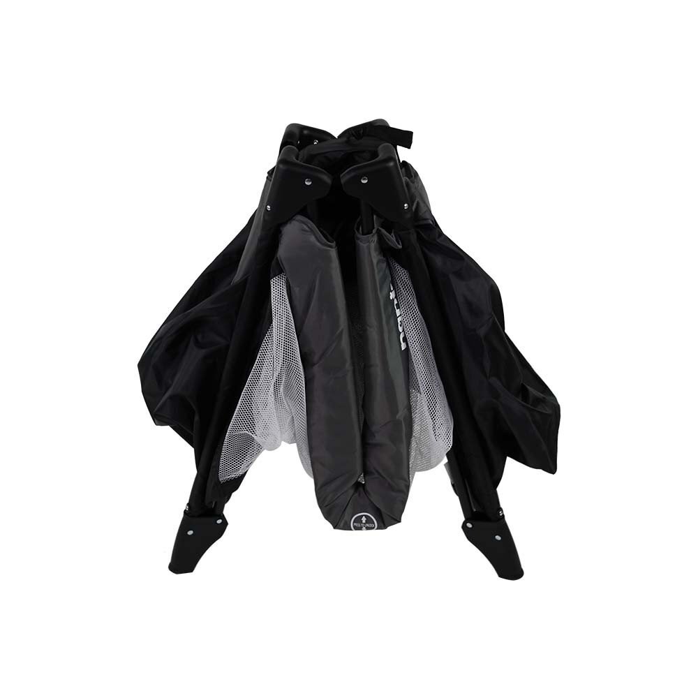 NANIA Pat de voiaj cu 2 nivele Soda grey pliere compacta robust geanta transport inclusa