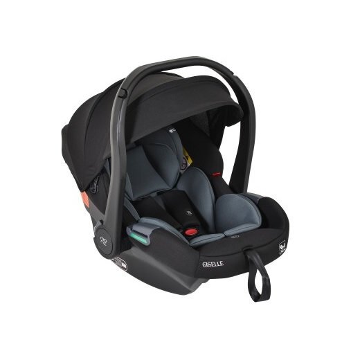 NANIA Scaun auto Giselle Grey I-Size 40-87 cm Centura de siguranta Salteluta reductor nou nascut Maner ergonomic reglabil 4 pozitii Parasolar reglabil