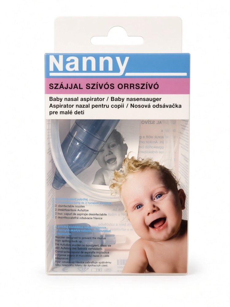 NANNY Aspirator nazal pentru bebelusi si copii cu aspiratie bucala reutilizabil