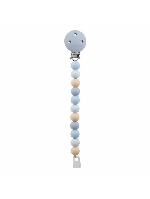 NATTOU Clema pentru suzeta cu margele 30x7x18 cm neutrualbastru