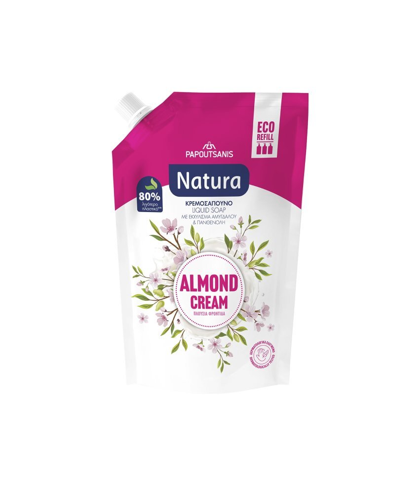 Natura Sapun lichid doypack refill 750 ml Crema migdale