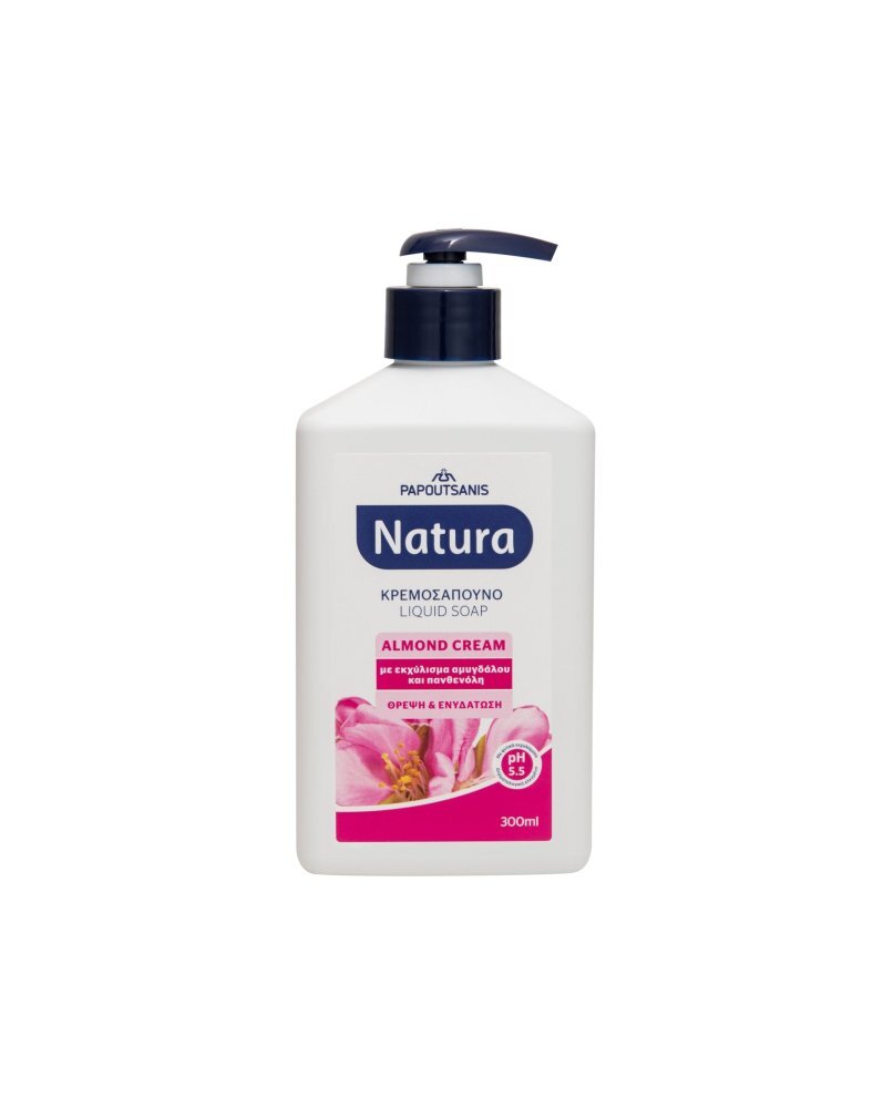 Natura Sapun lichid tip crema cu aroma de migdale 300 ml