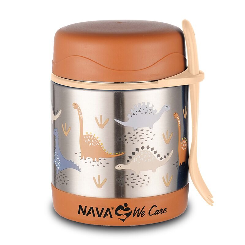 NAVA Caserola inox We care Dino Brown 350 ml