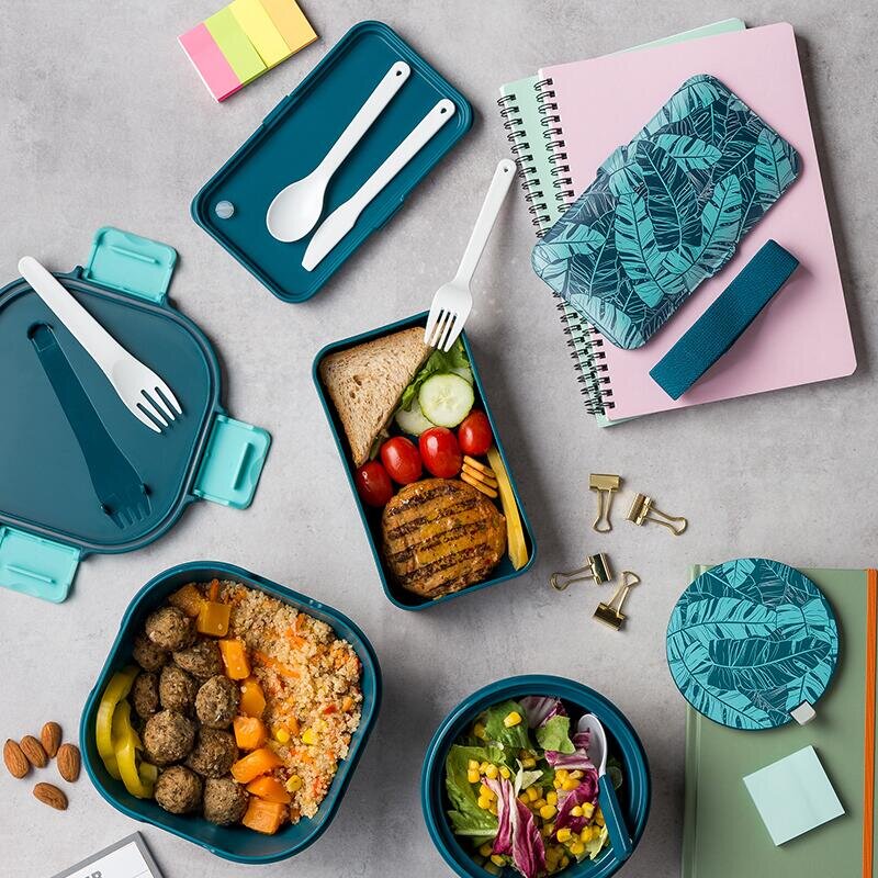 NAVA Lunchbox We Care 650 ml albastru