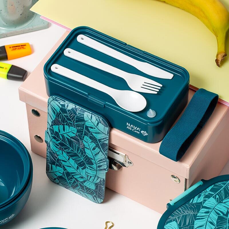 NAVA Lunchbox We Care 650 ml albastru
