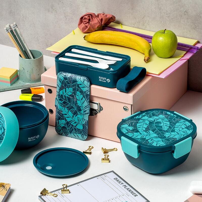 NAVA Lunchbox We Care 650 ml albastru