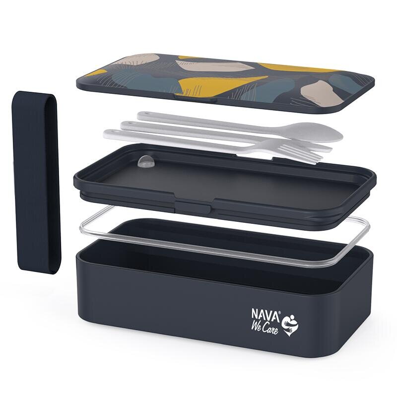 NAVA Lunchbox We Care 650 ml gri