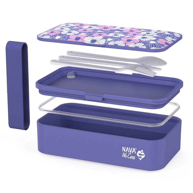 NAVA Lunchbox We Care 650 ml violet