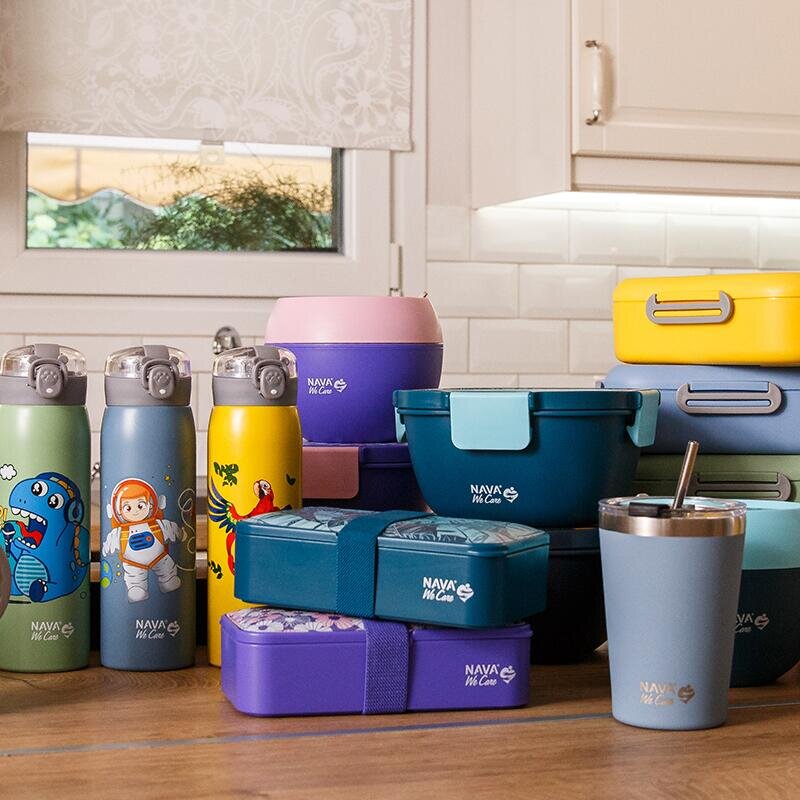 NAVA Lunchbox We Care 650 ml violet