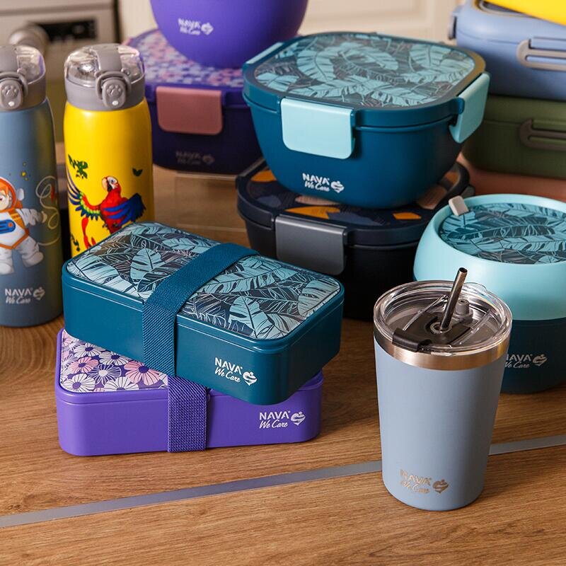 NAVA Lunchbox We Care 650 ml violet