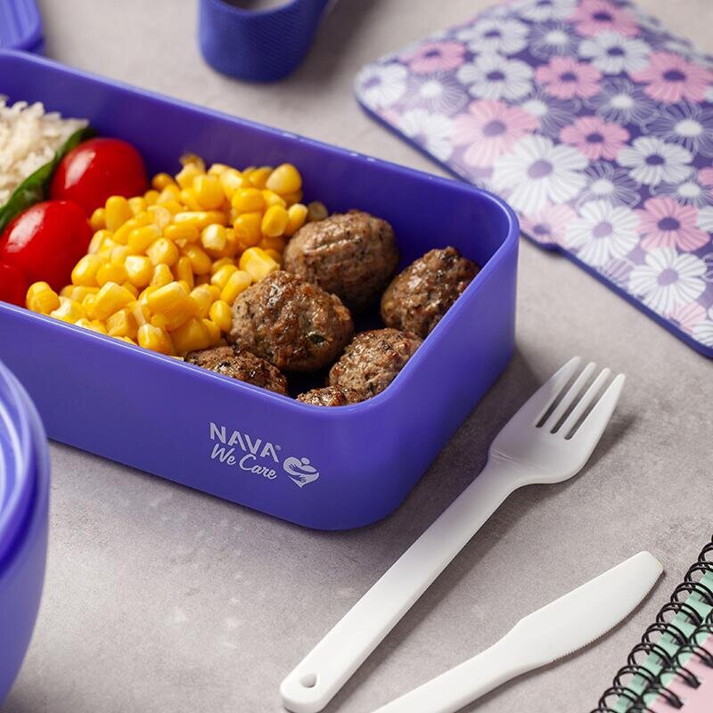 NAVA Lunchbox We Care 650 ml violet