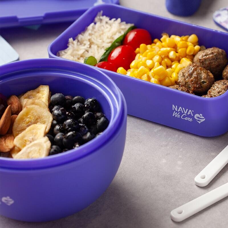 NAVA Lunchbox We Care 650 ml violet