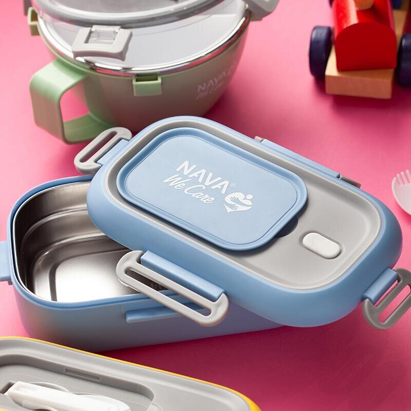 NAVA Lunchbox We Care 800 ml albastru