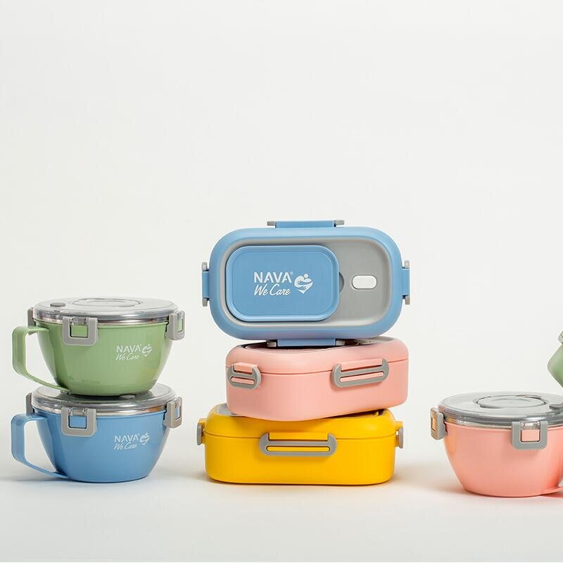 NAVA Lunchbox We Care 800 ml roz