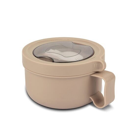 NAVA Recipient rotund pentru alimente din otel inoxidabil We Care Bej 850 ml