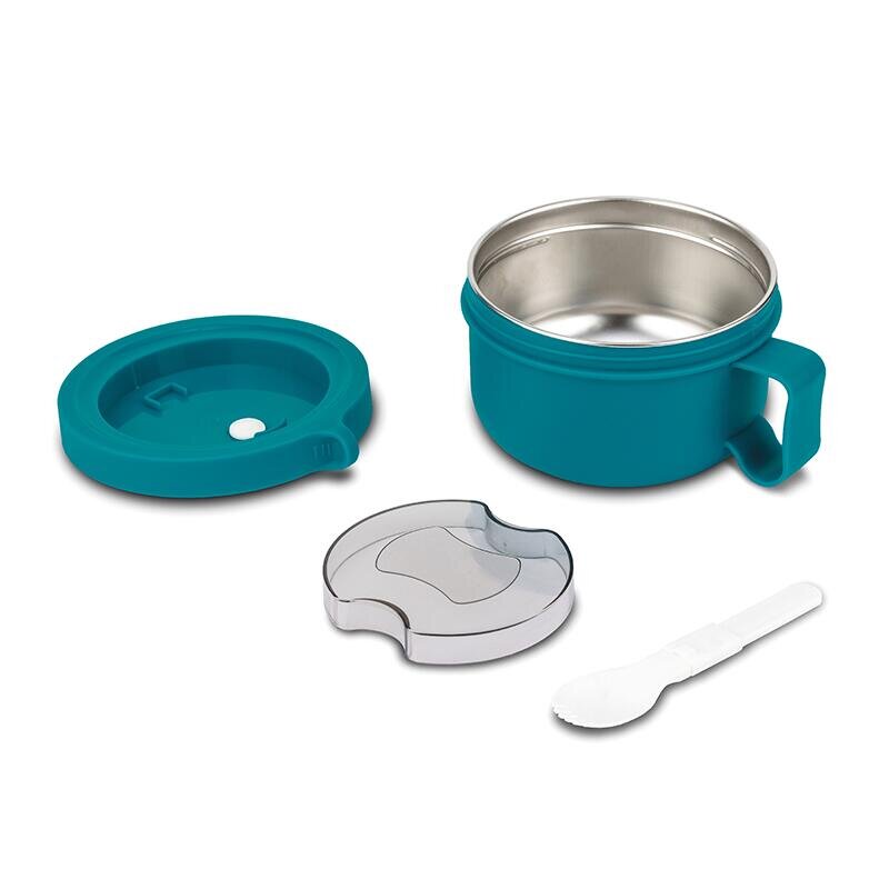 NAVA Recipient rotund pentru alimente din otel inoxidabil We Care Verde teal 850 ml