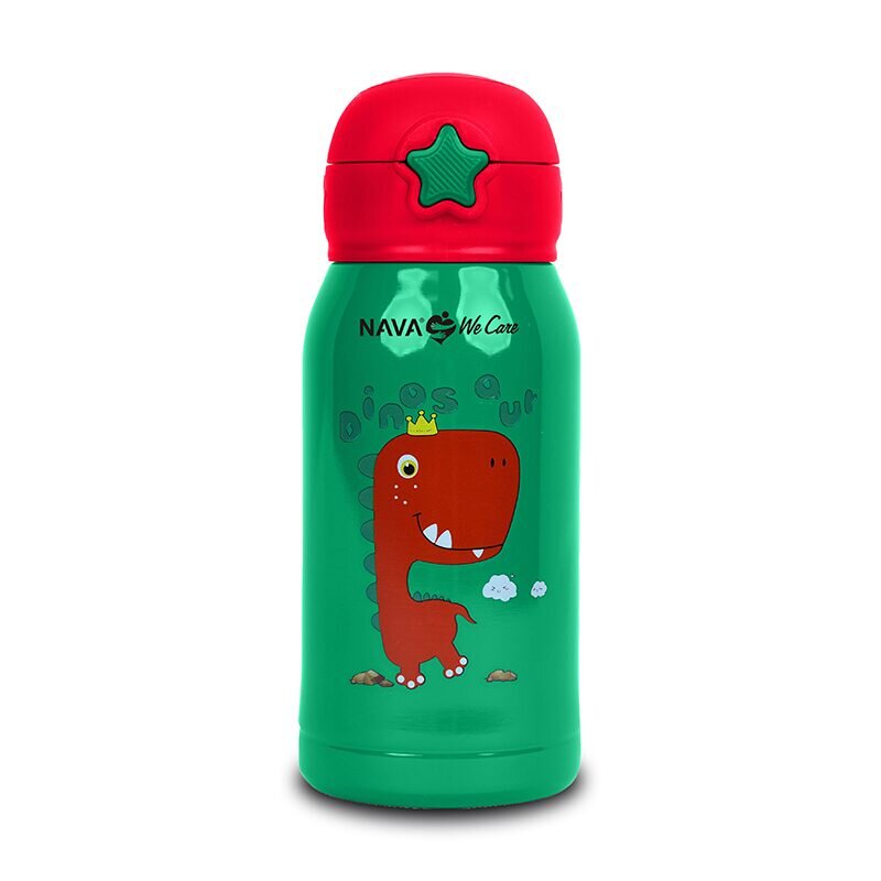 NAVA Sticla termoizolanta 500 ml dinozaur verde