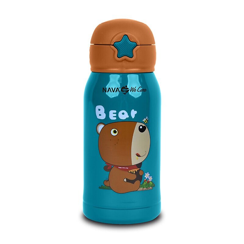 NAVA Sticla termoizolanta 500 ml urs albastru