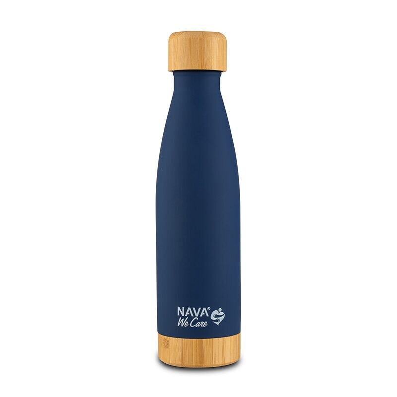 NAVA Sticla termoizolanta calatorii bambus navy 500 ml