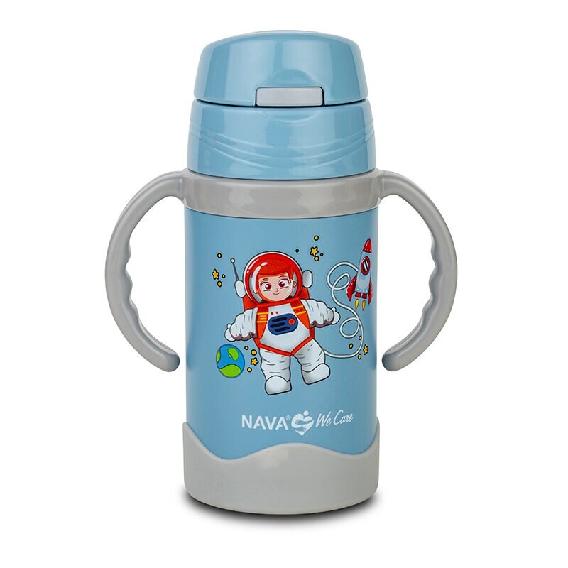 NAVA Sticla termoizolanta We care 300 ml albastru