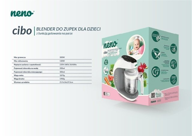 Neno Blender Cibo cu functie de gatire la abur