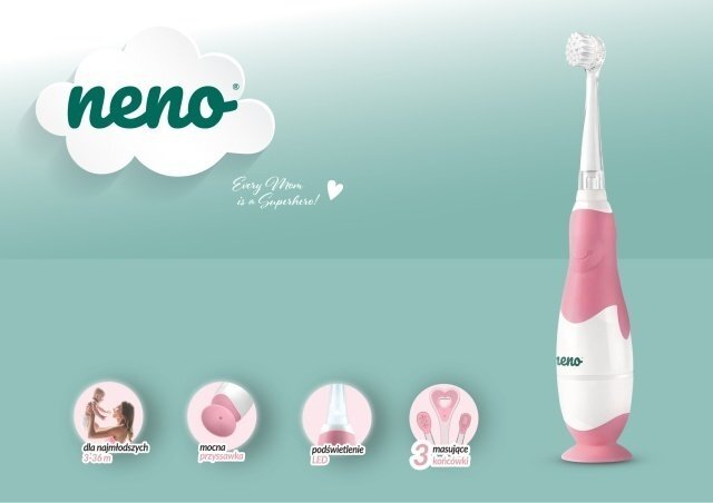 Neno Periuta de dinti electrica Denti Pink 3-36 luni