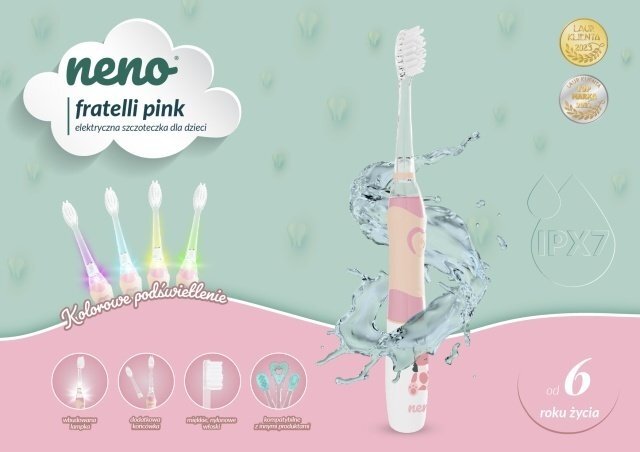 Neno Periuta de dinti electrica pentru copii Fratelli Pink peste 6 ani