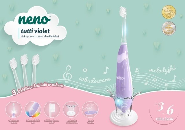 Neno Periuta de dinti electrica Tutti violet 3-6 ani