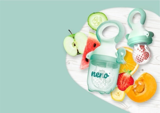 Neno Suzeta pentru fructe cu 3 tetine incluse Frutta