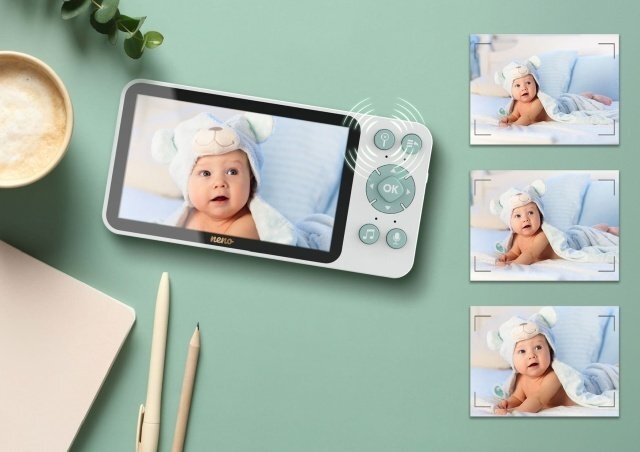 Neno Video-monitor rotativ pentru copii Ivo cu receptor conectare prin telefon