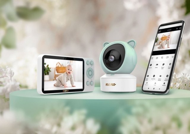 Neno Video-monitor rotativ pentru copii Ivo cu receptor conectare prin telefon