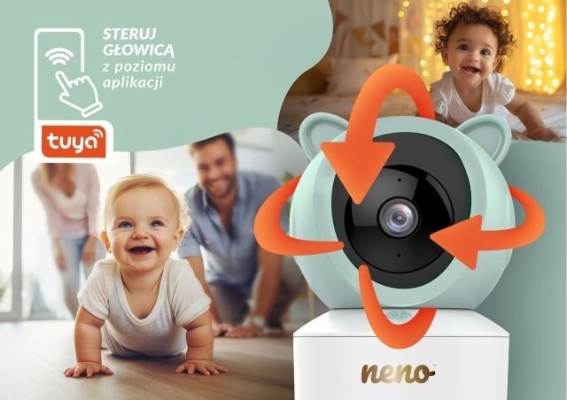 Neno Video-monitor rotativ pentru copii Ivo cu receptor conectare prin telefon
