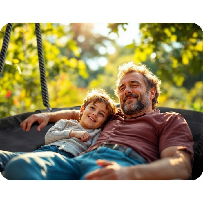 Neo Sport Leagan tip cuib pentru copii Neo-Sport Negru XXL 100 cm material impermeabil cadru din otel greutate suportata 150 kg