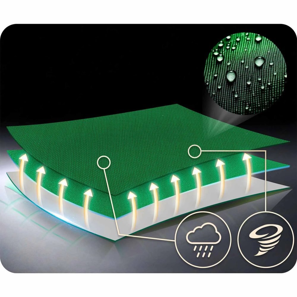 Neo Sport Leagan tip cuib pentru copii Neo-Sport Swingo Verde Diametru 120 cm Tesatura Oxford 600D impermeabila si rezistenta Cadru din otel acoperit cu spuma PE moale Greutate suportata 150kg Franghii groase cu lungime reglabila