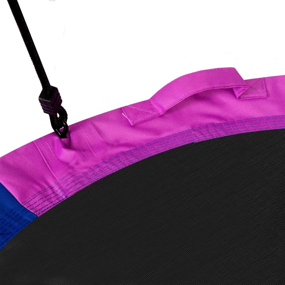 Neo Sport Leagan tip cuib pentru copii XXL 120 cm Neo-Sport Multicolor Perna atasata cu Velcro inclusa Cadru din otel Husa impermeabila si rezistenta din material Oxford 600D Greutate suportata 150 kg