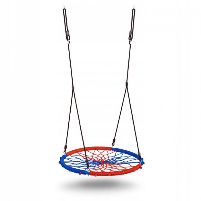 Neo Sport Leagan tip cuib pentru copii XXL 95 cm greutate admisa 150 kg Neo-Sport Rosu Albastru