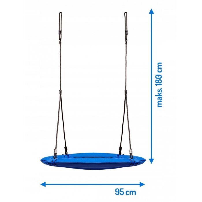 Neo Sport Leagan tip cuib pentru copii XXL 95 cmcadru din otelhusa impermeabila si rezistenta din material Oxford 600Dgreutate suportata 150 kg Neo-Sport Albastru