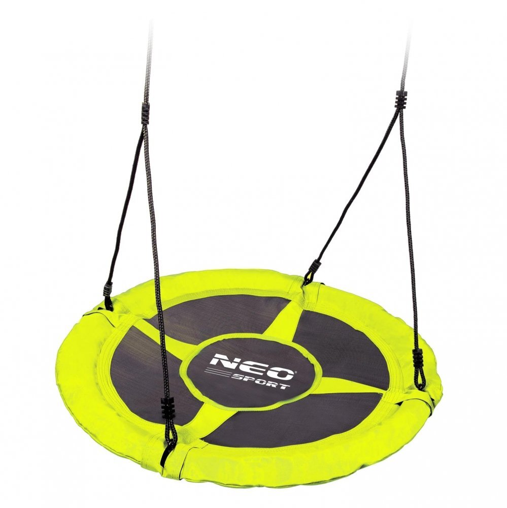 Neo Sport Leagan tip cuib pentru copii XXL 95 cmcadru din otelhusa impermeabila si rezistenta din material Oxford 600Dgreutate suportata 150 kg Neo-Sport Galben
