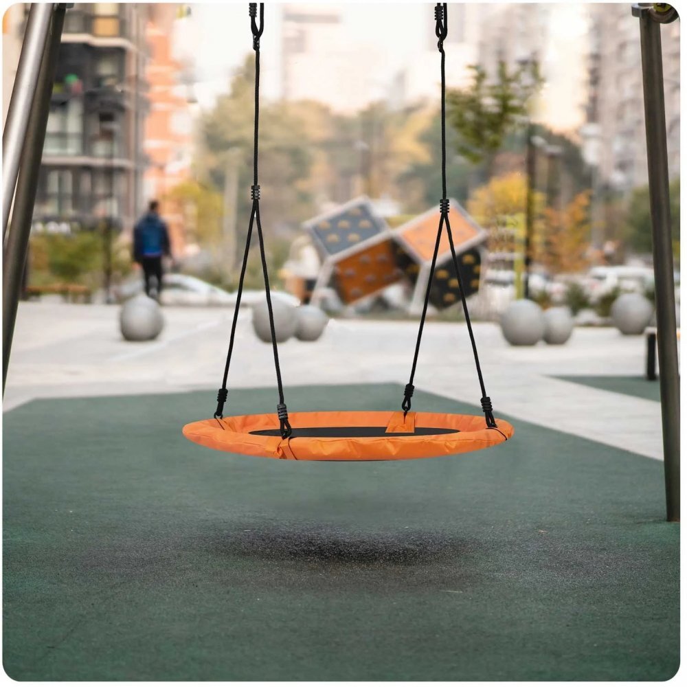 Neo Sport Leagan tip cuib pentru copii XXL 95 cmcadru din otelhusa impermeabila si rezistenta din material Oxford 600Dgreutate suportata 150 kg Neo-Sport Portocaliu