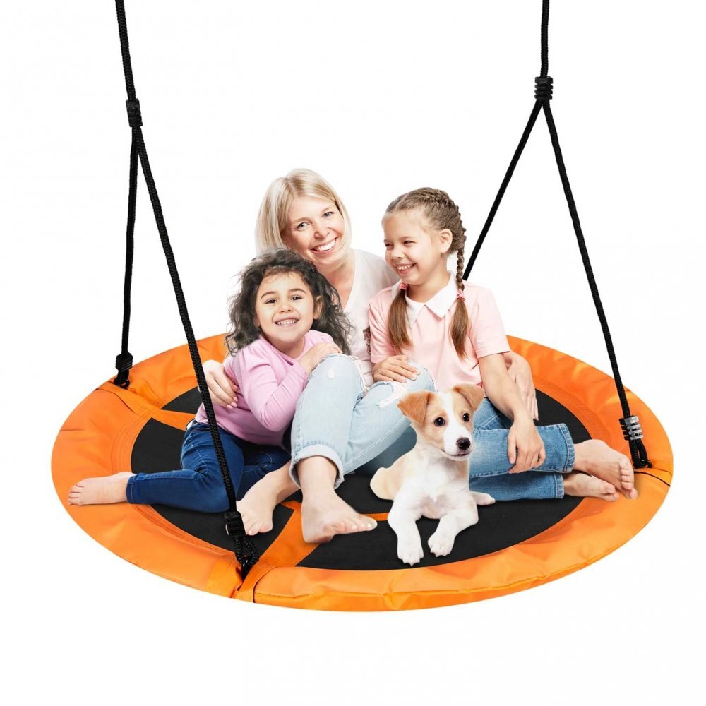 Neo Sport Leagan tip cuib pentru copii XXL 95 cmcadru din otelhusa impermeabila si rezistenta din material Oxford 600Dgreutate suportata 150 kg Neo-Sport Portocaliu