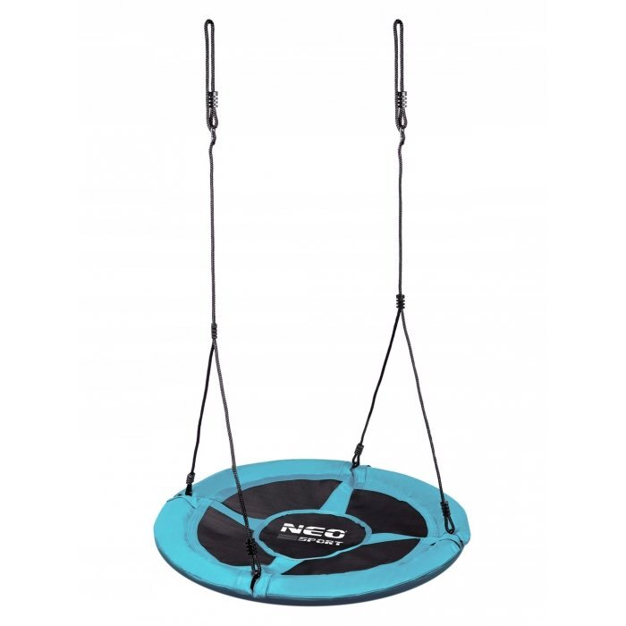 Neo Sport Leagan tip cuib pentru copii XXL 95 cmcadru din otelhusa impermeabila si rezistenta din material Oxford 600Dgreutate suportata 150 kg Neo-Sport Turcoaz